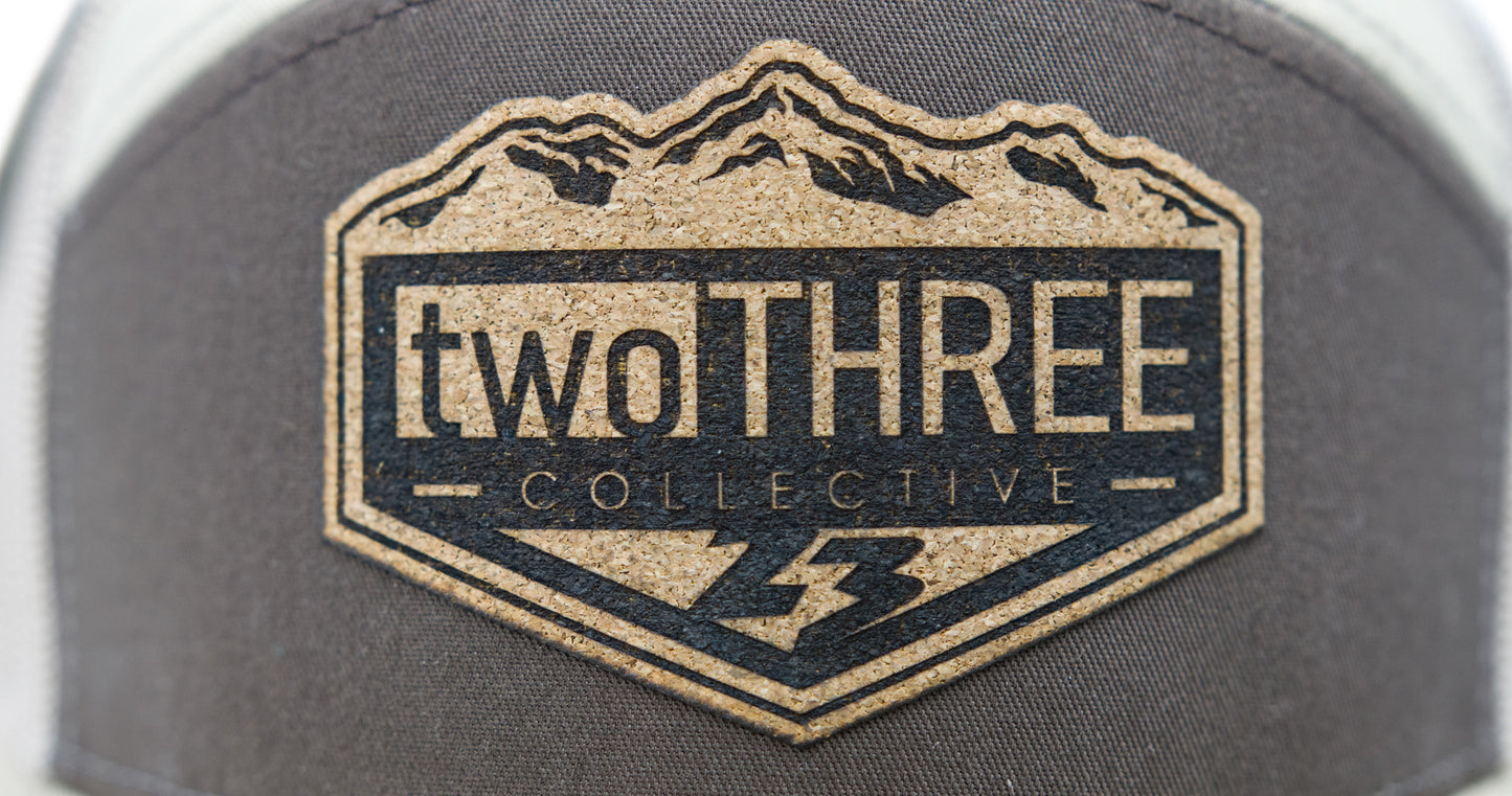 Khaki Corkz Seven-Panel Trucker